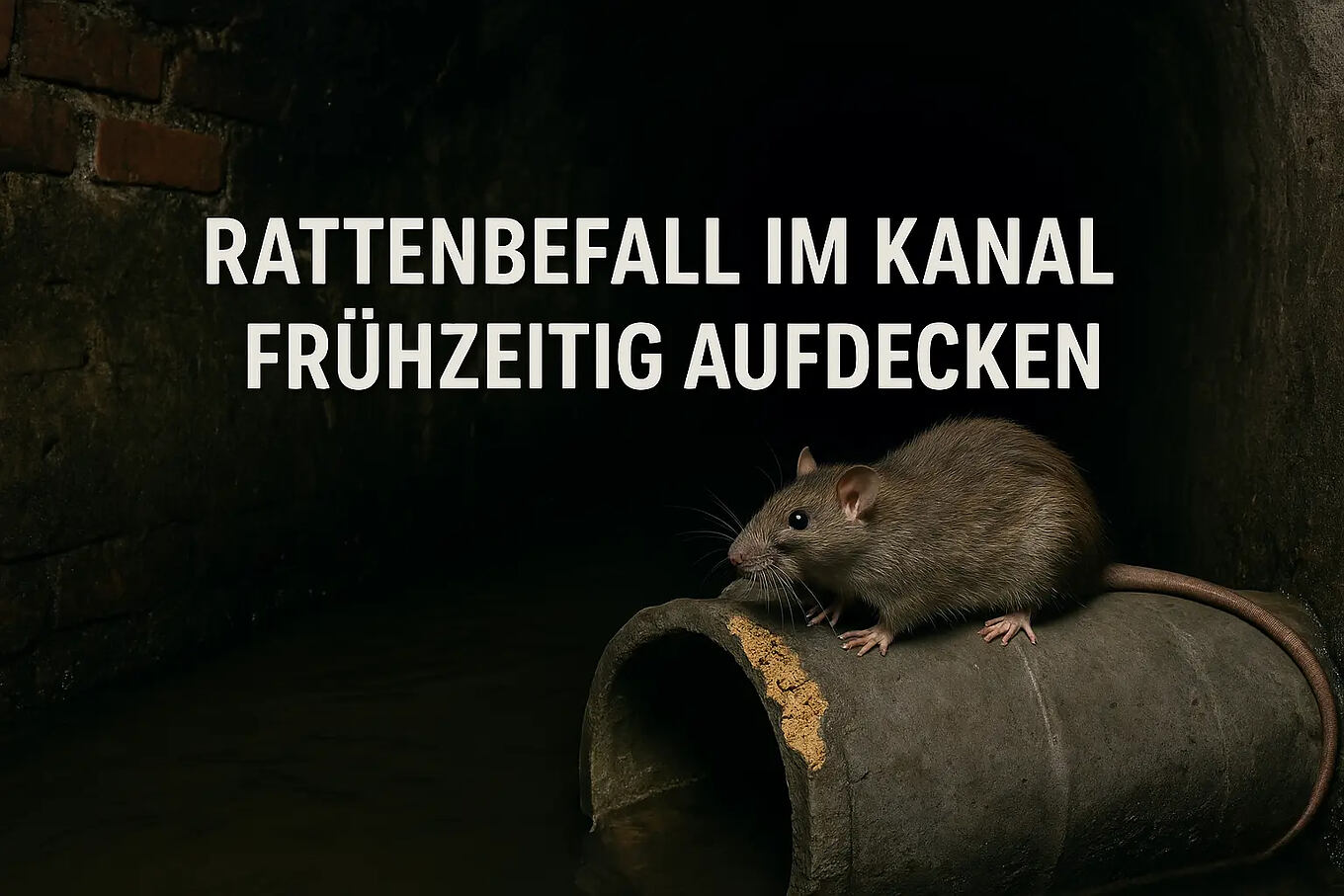 Ratten im Kanal Frühzeitig erkennen 3 Pilot