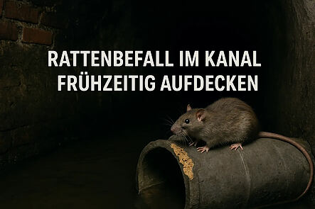 Ratten im Kanal Frühzeitig erkennen 3 Pilot