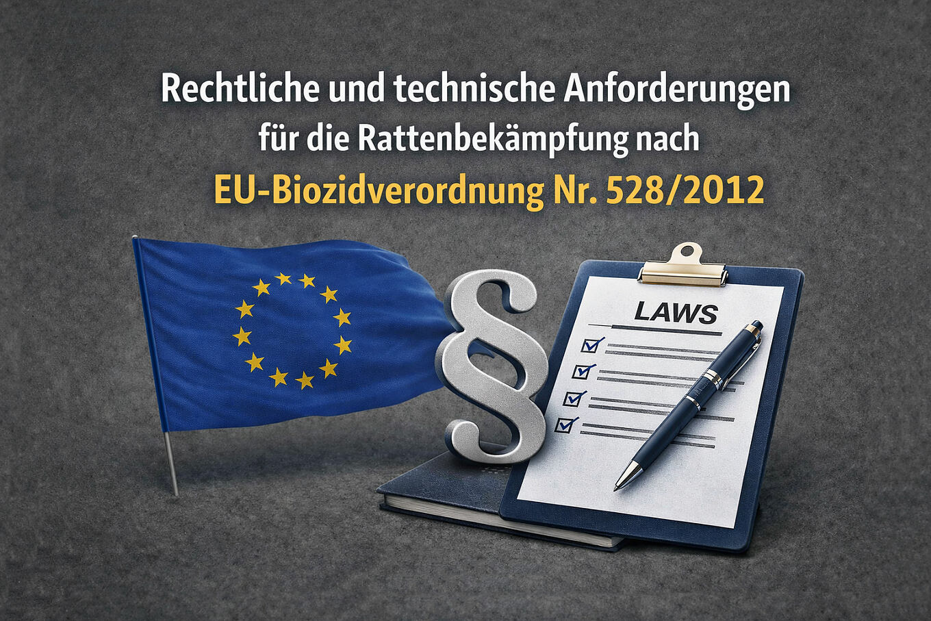 Symbolbild für den Blogbeitrag: Rattenbekämpfung nach EU-Biozidverordnung 528/2012: Recht & Technik