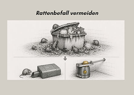 Symbolbild für Blogbeitrag: Rattenbefall vermeiden: Ursachen, Prävention und moderne Rattenbekämpfung