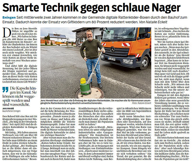 Smarte Technik gegen schlaue Nager