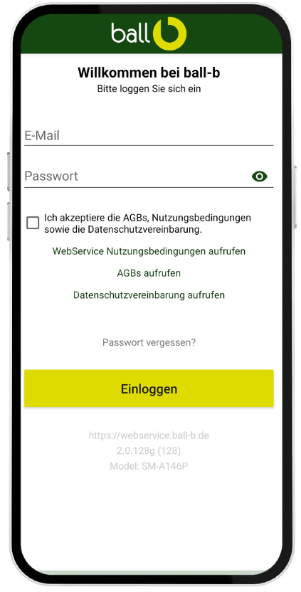Bild der ball-b App