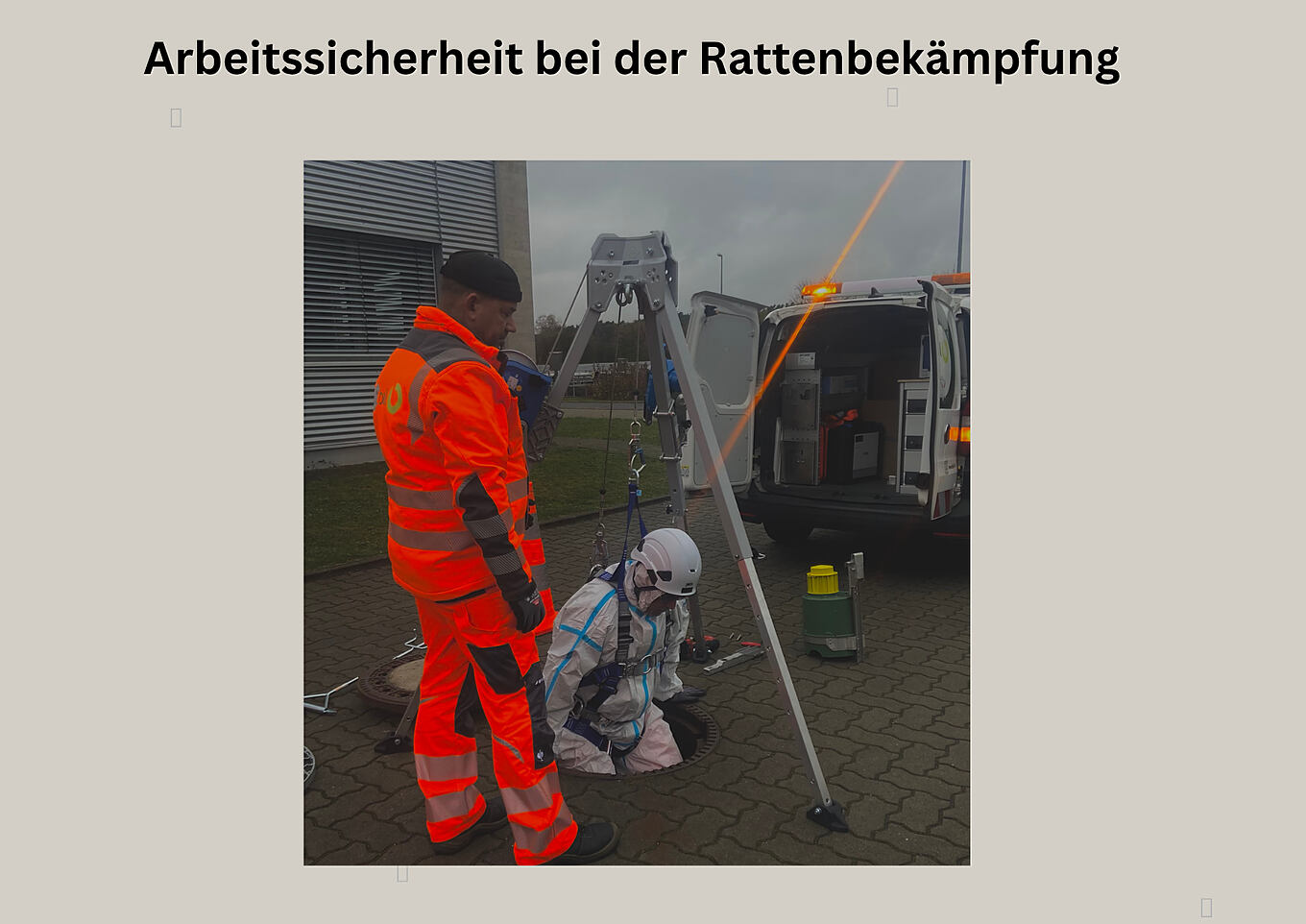 Bild zum Blogbeitrag Arbeitssicherheit bei der Rattenbekämpfung im Kanal